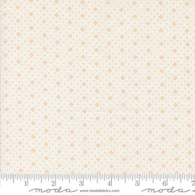 Agatha Road Eyelet Ivory Orange 44"/45" Fabric Per Yard - Prismatic Fiber Arts