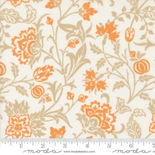 Agatha Road Ghost Multi Harvest Floral 44"/45" Fabric Per Yard - Prismatic Fiber Arts