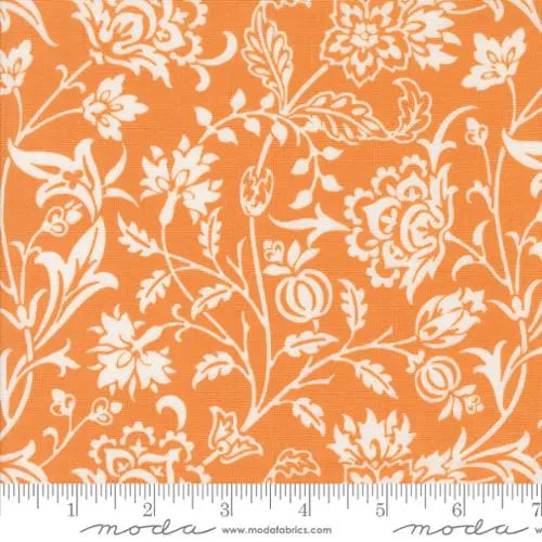 Agatha Road Pumpkin Harvest Floral 44"/45" Fabric Per Yard - Prismatic Fiber Arts