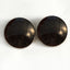 All Black Horror Sew-On Button Glass Eyes - Prismatic Fiber Arts