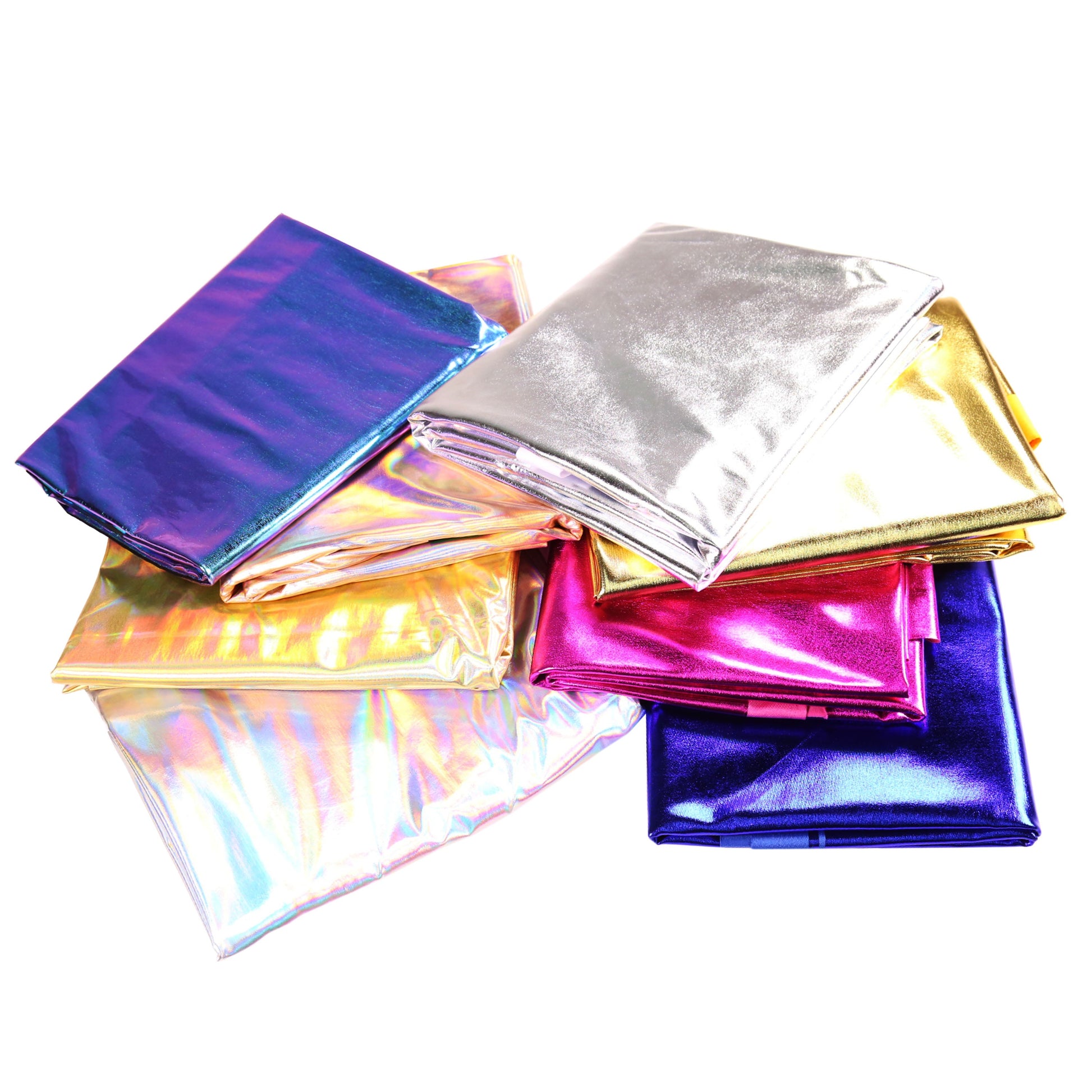 Metallic Lame Foil Spandex Knit Fabric | Many Colors - Prismatic Fiber Arts