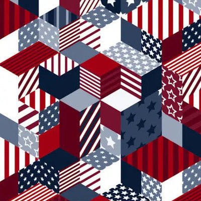 American Dream Multi Digital Cuddle Fabric 2/3 Yard Pack - Prismatic Fiber Arts