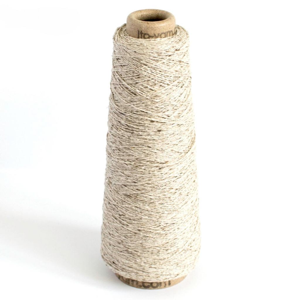 Organic Silk Noil Weaving Yarn Cone - Prismatic Fiber Arts