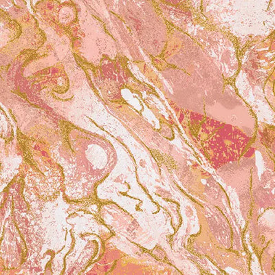 Apricot Marbled Earth Cotton 44”/45" Fabric Per Yard - Prismatic Fiber Arts