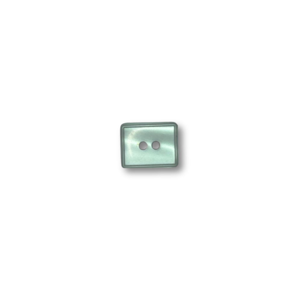 Faux Mother of Pearl Rectangle - 12MM Button - Prismatic Fiber Arts