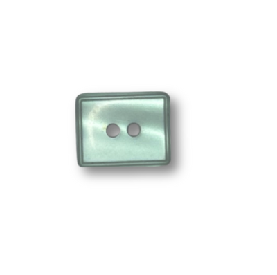Faux Mother of Pearl Rectangle - 15MM Button - Prismatic Fiber Arts