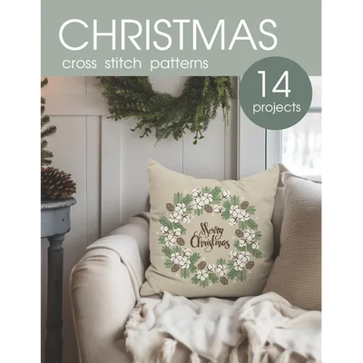 Christmas cross stitch patterns book: 14 modern counted cross stitch projects