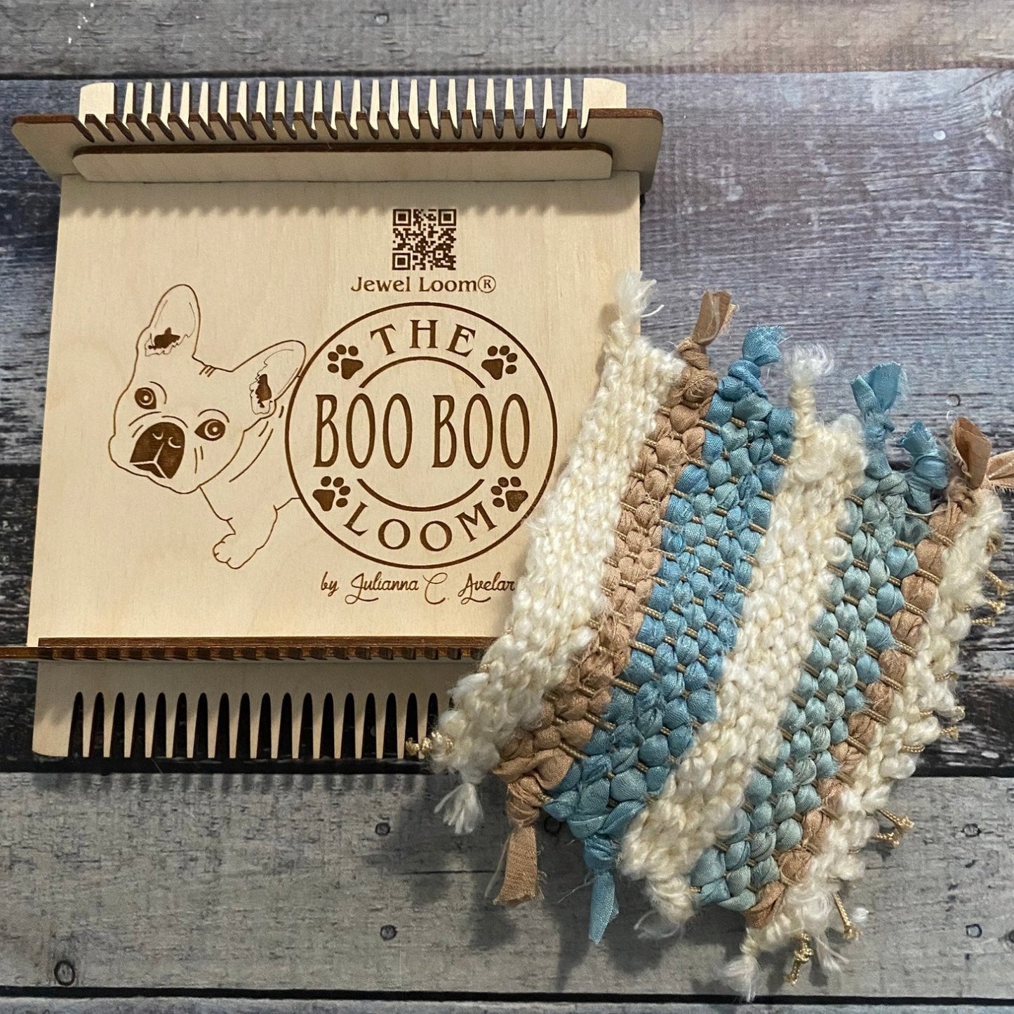 Jewel Loom Wood Bead Weaving Loom Boo Boo Coaster Maker Loom - Prismatic Fiber Arts