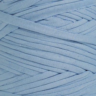 Recycled T-Shirt Fabric Yarn - Baby Blue Color - Prismatic Fiber Arts
