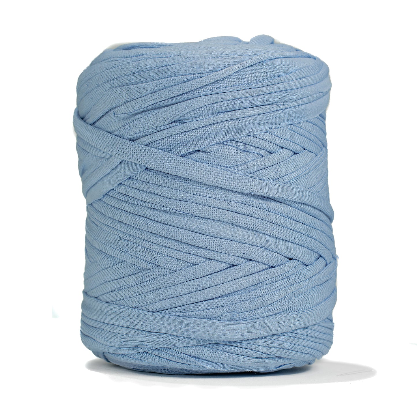 Recycled T-Shirt Fabric Yarn - Baby Blue Color - Prismatic Fiber Arts
