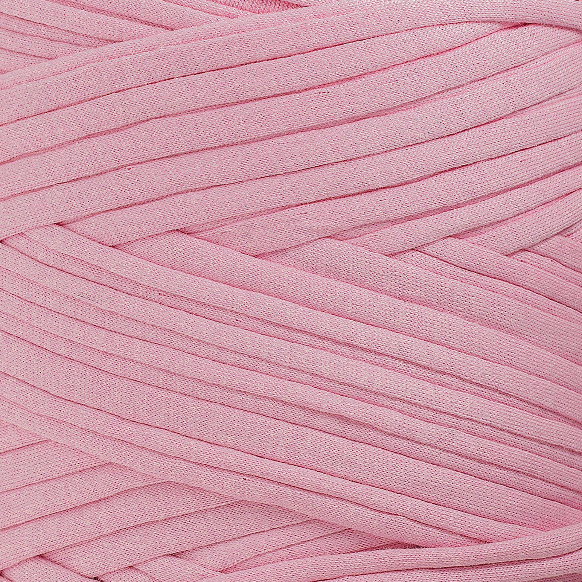 Recycled T-Shirt Fabric Yarn - Baby Pink Color - Prismatic Fiber Arts