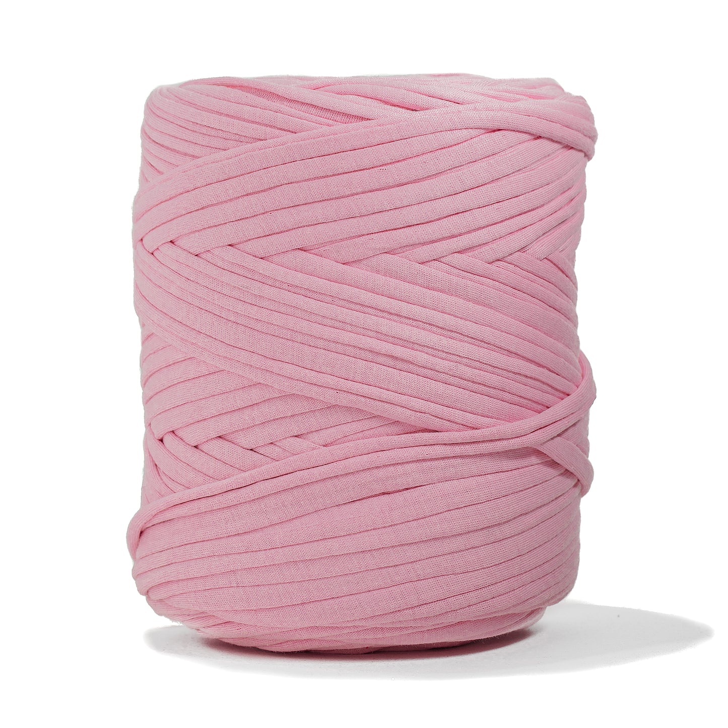 Recycled T-Shirt Fabric Yarn - Baby Pink Color - Prismatic Fiber Arts