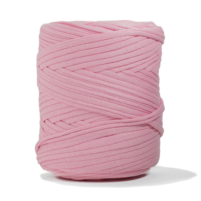 Recycled T-Shirt Fabric Yarn - Baby Pink Color - Prismatic Fiber Arts