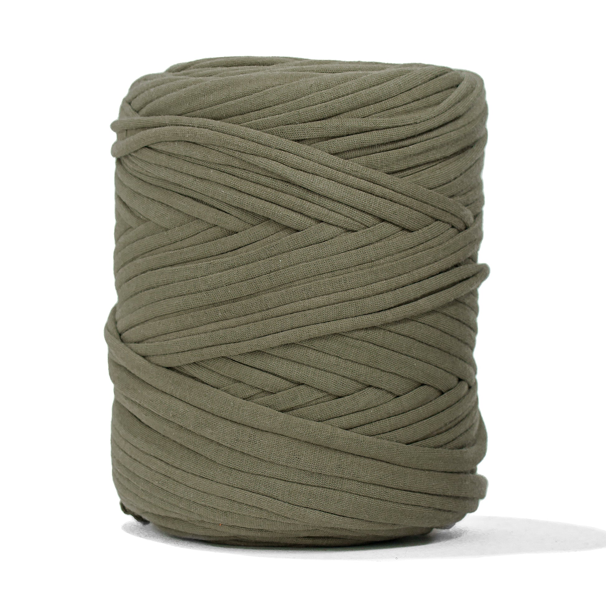 Recycled T-Shirt Fabric Yarn - Basil Color - Prismatic Fiber Arts