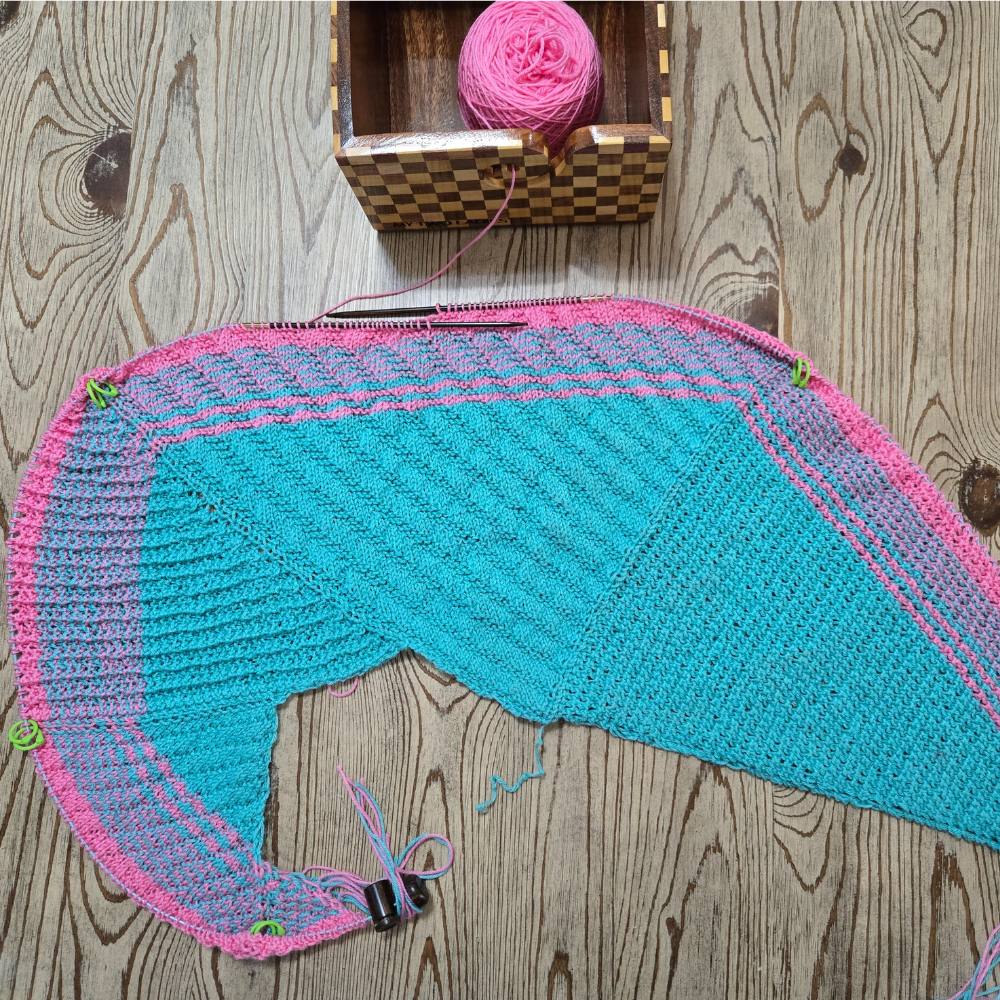 Blue Silk | Big Blanket Set | Adjustable Knitting Needles | 4 Sizes | US13, US15, US17, US19 | w/custom case - Prismatic Fiber Arts