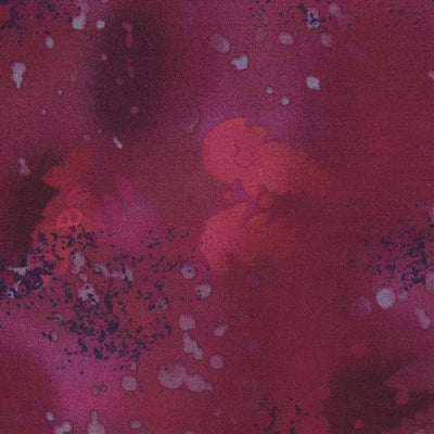 Red Raspberry Slush Fossil Fern Cotton Wideback Fabric per yard - Prismatic Fiber Arts
