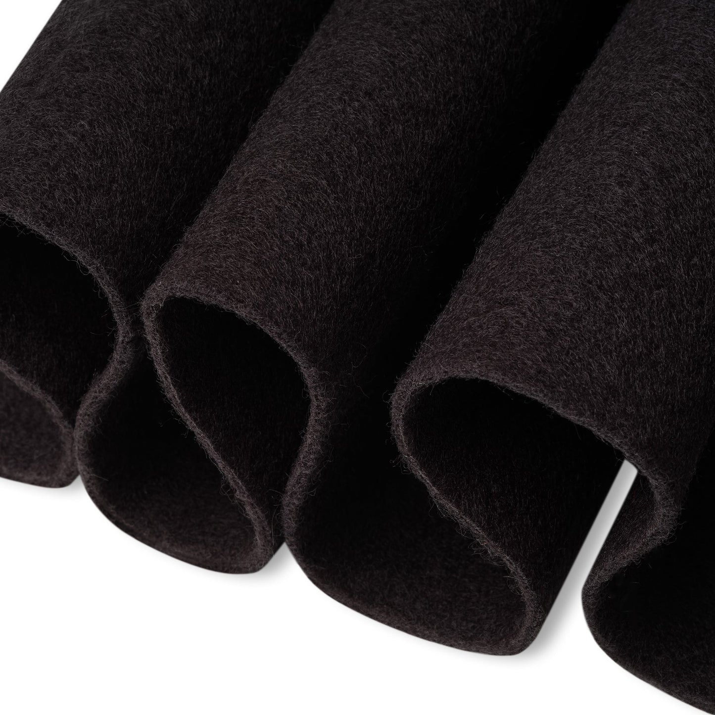 Black Acrylic Felt Fabric – 72" Wide, 1.6mm Thick | FabricLA by the Yard - Prismatic Fiber Arts