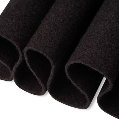 Black Acrylic Felt Fabric – 72" Wide, 1.6mm Thick | FabricLA by the Yard - Prismatic Fiber Arts