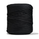 Recycled T-Shirt Fabric Yarn - Black Color - Prismatic Fiber Arts