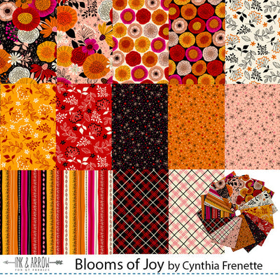 Blooms of Joy Fat Quarter Bundle - Prismatic Fiber Arts