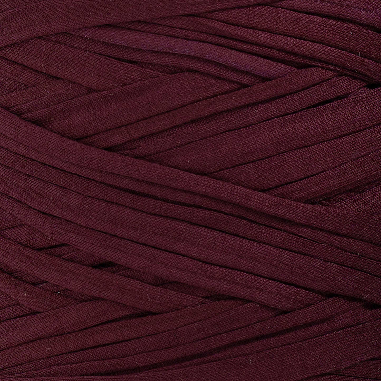 Recycled T-Shirt Fabric Yarn - Burgundy Color - Prismatic Fiber Arts