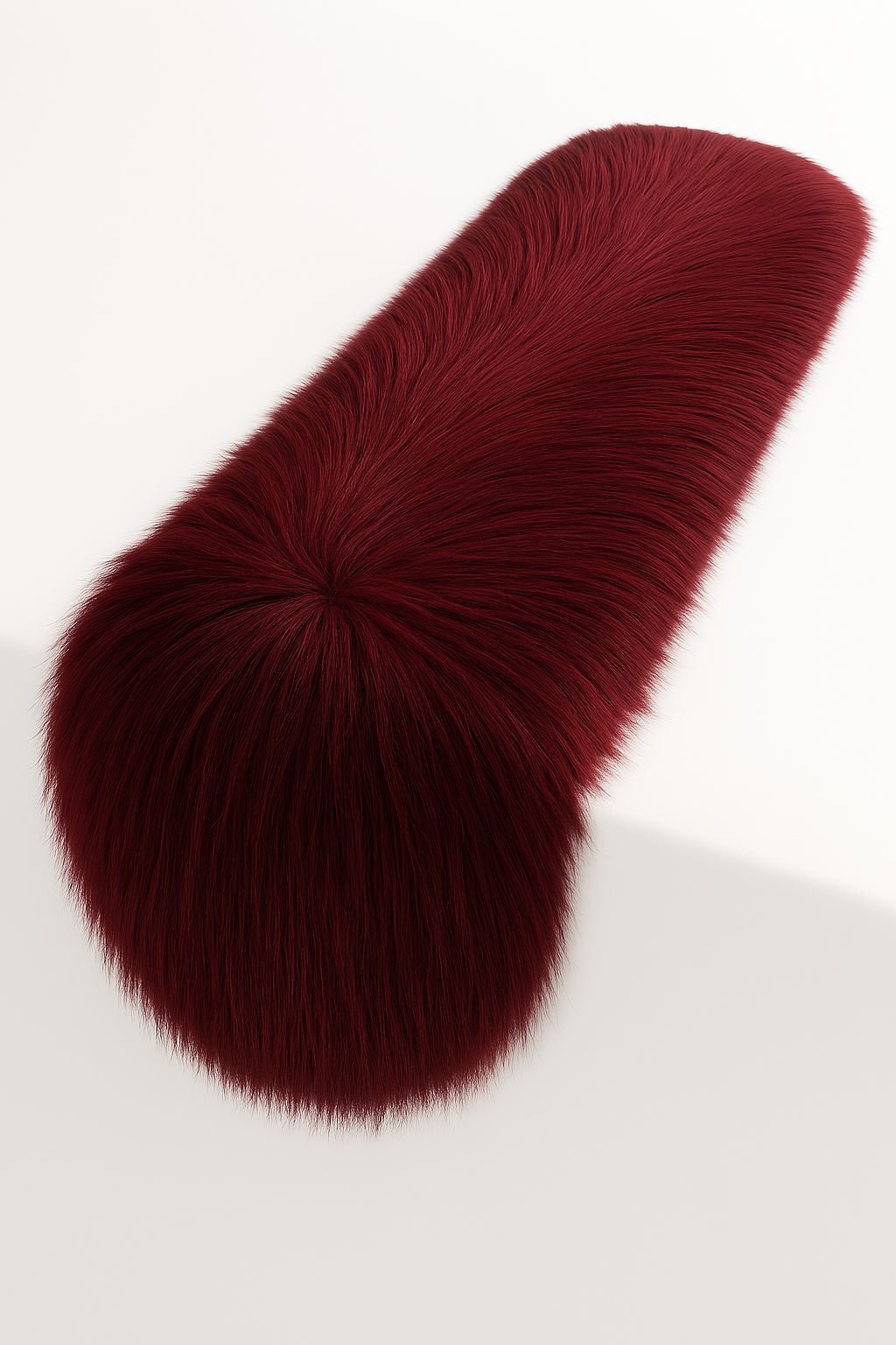 Faux Fur Table Runners – Elegant Decor for Every Occasion - Burgundy - Prismatic Fiber Arts