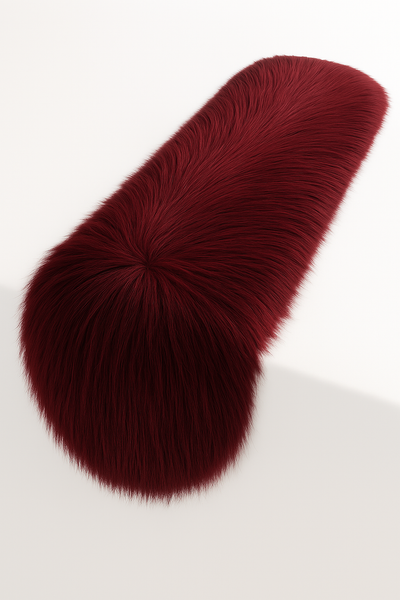 Faux Fur Table Runners – Elegant Decor for Every Occasion - Burgundy - Prismatic Fiber Arts