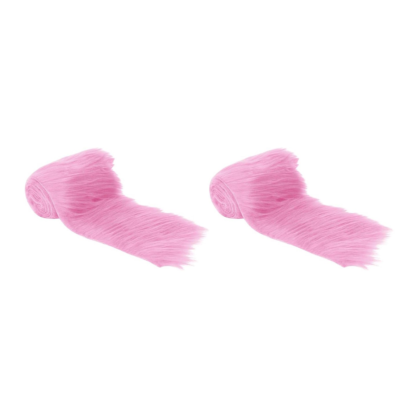 FabricLA Mohair Shaggy Faux Fur Fabric - Pre Cut Strips | Trim Ribbon | DIY Craft, Hobby, Costume, Decoration - Pack of 2 - Prismatic Fiber Arts