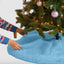 Premium Faux Fur Christmas Tree Skirt - 36 Inch | Luxurious Holiday Decorations - Prismatic Fiber Arts
