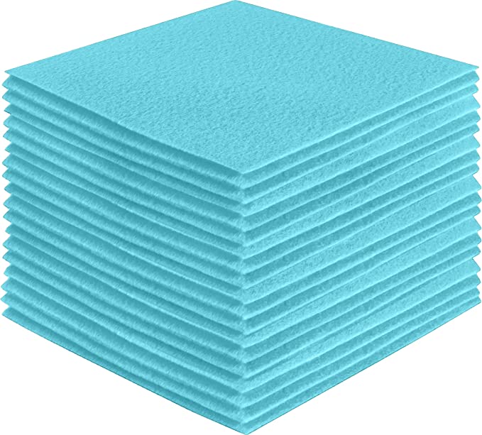 FabricLA Acrylic Felt Craft Sheet Packs – Baby Blue | Soft 100% Acrylic Felt Sheets for DIY & Crafts - Prismatic Fiber Arts