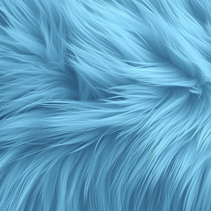 Luxurious Shaggy Faux Fur Tablecloth | Elegant Faux Fur for Dining Table by FabricLA - Prismatic Fiber Arts