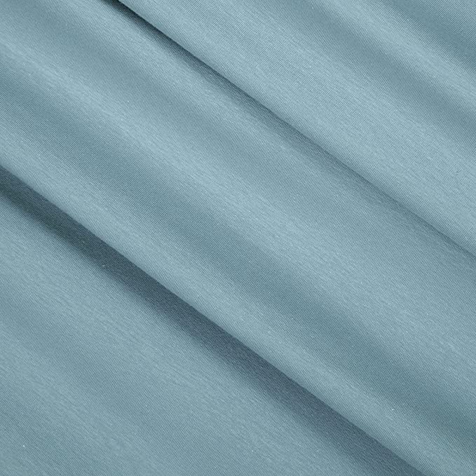 FabricLA 12oz Cotton Spandex Jersey Knit Fabric | Baby Blue - Prismatic Fiber Arts