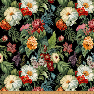 Multicolor Tropical Island Bouquet 43"/44" Fabric Per Yard - Prismatic Fiber Arts