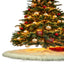 Premium Faux Fur Christmas Tree Skirt - 30 Inch | Luxurious Holiday Decorations - Prismatic Fiber Arts