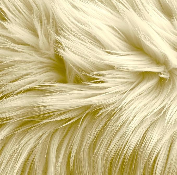 Luxurious Shaggy Faux Fur Tablecloth | Elegant Faux Fur for Dining Table by FabricLA - Prismatic Fiber Arts