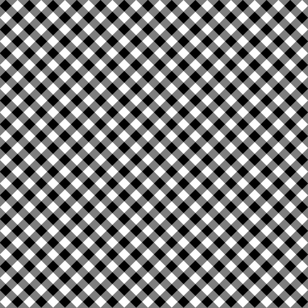 Barely Basics Gingham Quilting Cuddle Black Fabric Per Yard - Prismatic Fiber Arts