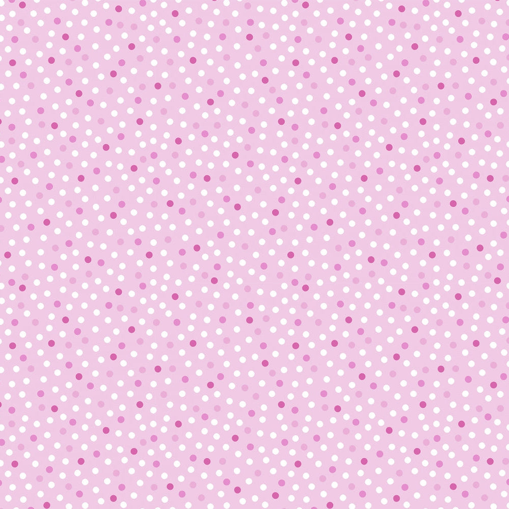 Barely Basics Lots a Dots Quilting Cuddle Blush Fabric Per Yard - Prismatic Fiber Arts