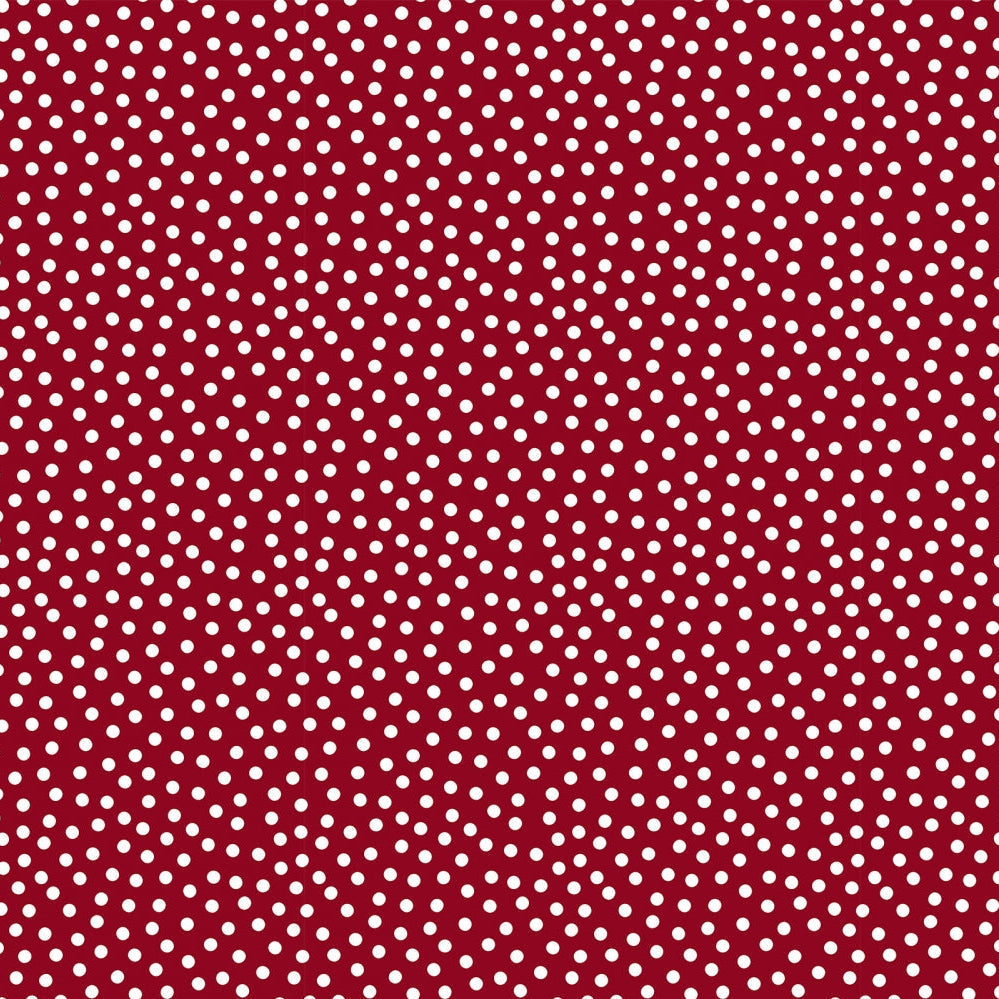 Barely Basics Lots a Dots Quilting Cuddle Cardinal Fabric Per Yard - Prismatic Fiber Arts