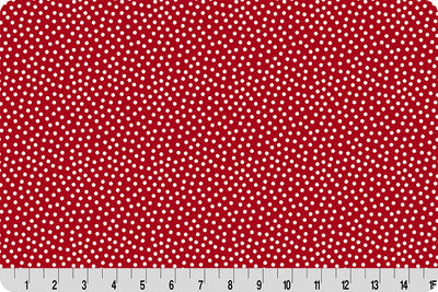 Barely Basics Lots a Dots Quilting Cuddle Cardinal Fabric Per Yard - Prismatic Fiber Arts