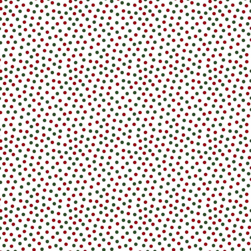 Barely Basics Lots a Dots Quilting Cuddle Christmas Fabric Per Yard - Prismatic Fiber Arts