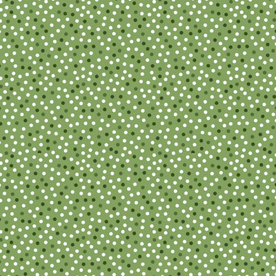 Barely Basics Lots a Dots Quilting Cuddle Leaf Fabric Per Yard - Prismatic Fiber Arts