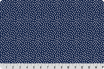 Barely Basics Lots a Dots Quilting Cuddle Navy Fabric Per Yard - Prismatic Fiber Arts