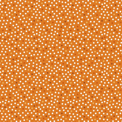 Barely Basics Lots a Dots Quilting Cuddle Orange Fabric Per Yard - Prismatic Fiber Arts