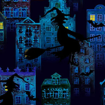 Batty Witch Digital Cuddle Multi Fabric per yard - Prismatic Fiber Arts