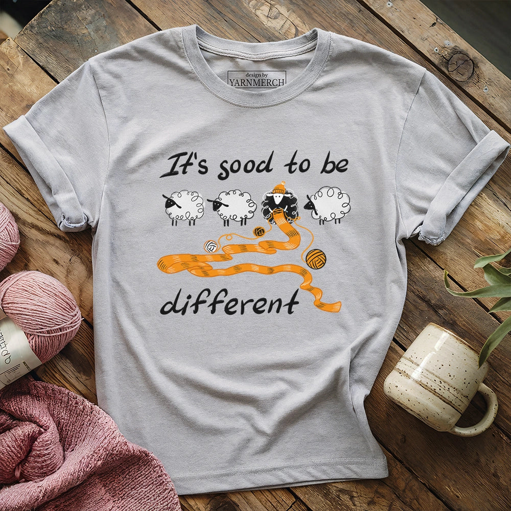 Be Knitting Sheep T-shirt - Prismatic Fiber Arts