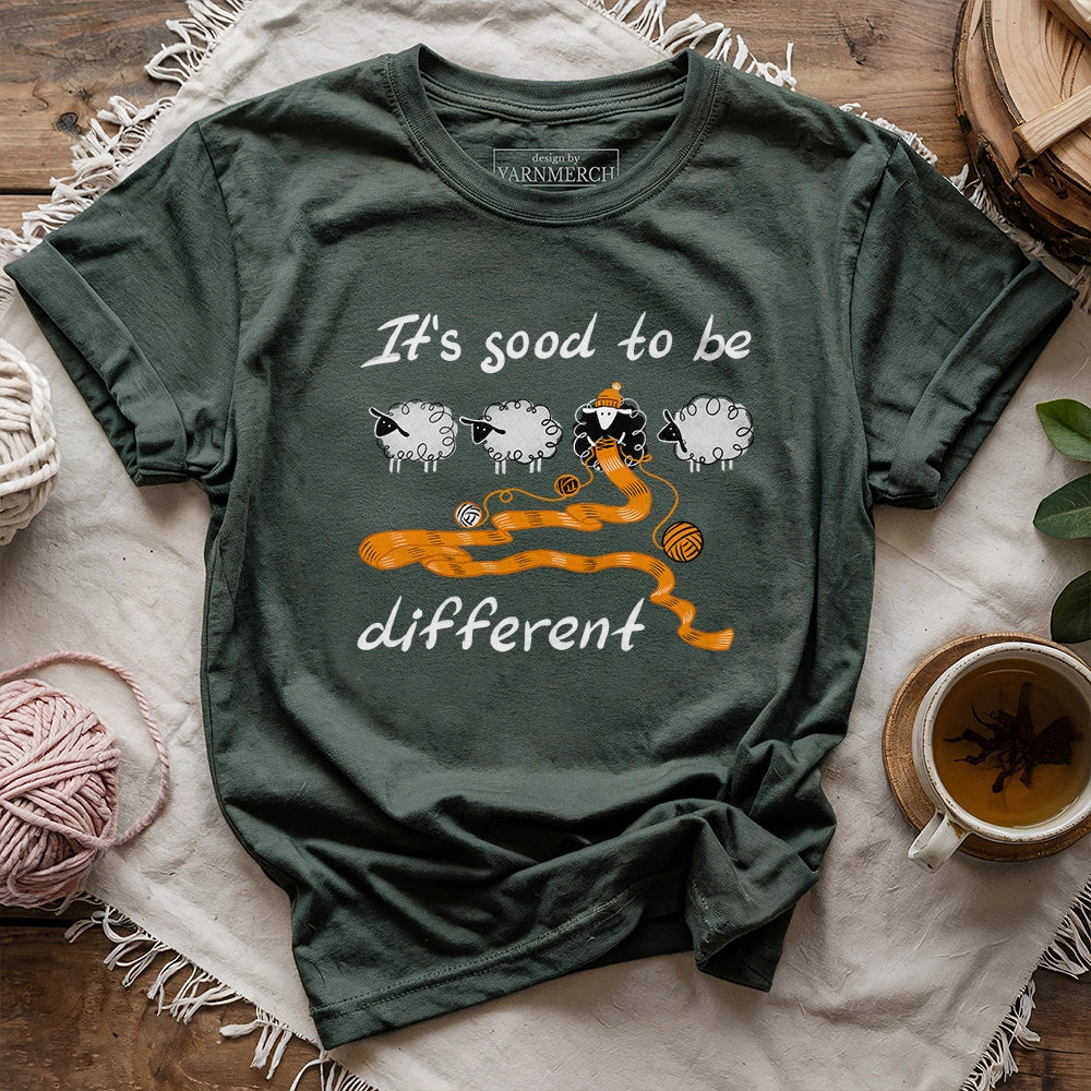 Be Knitting Sheep T-shirt - Prismatic Fiber Arts