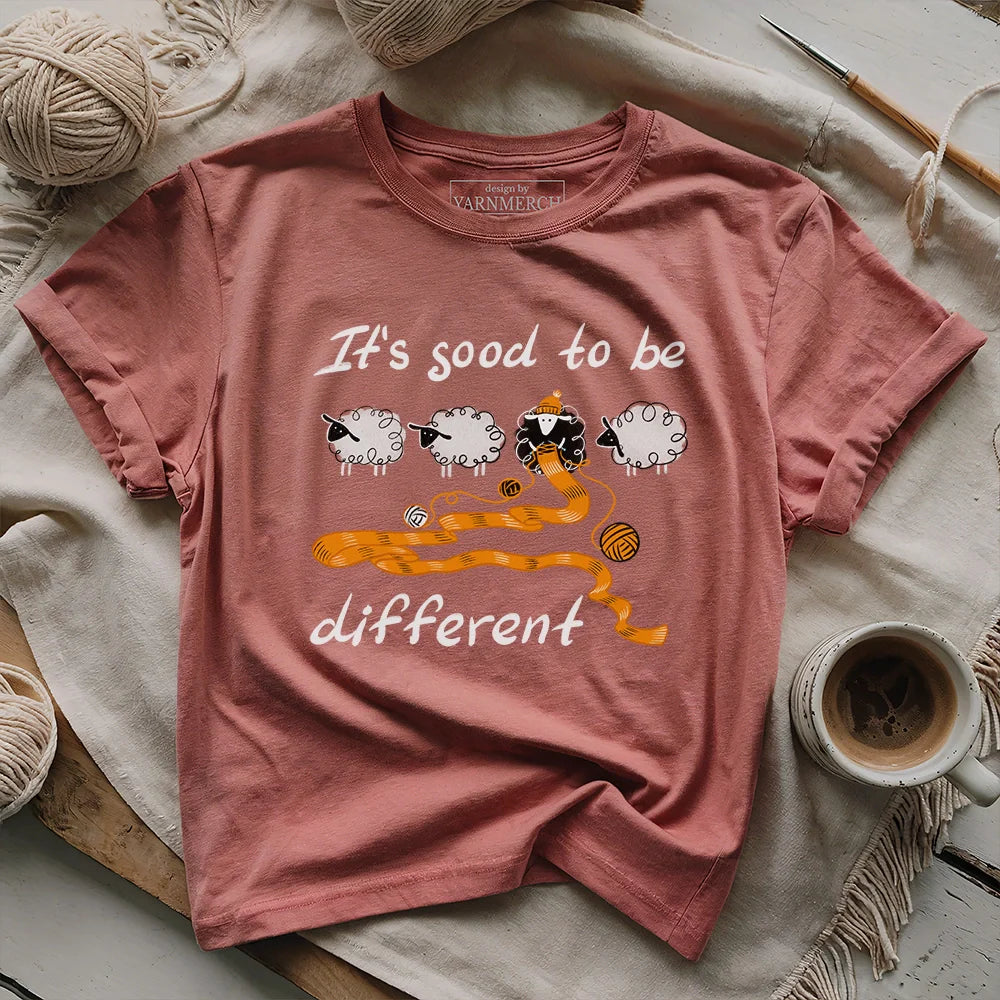 Be Knitting Sheep T-shirt - Prismatic Fiber Arts