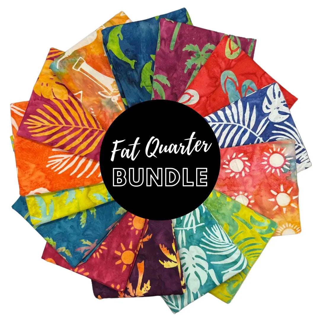 Beachy Batiks Fat Quarter Bundle - Set of 14 - Prismatic Fiber Arts