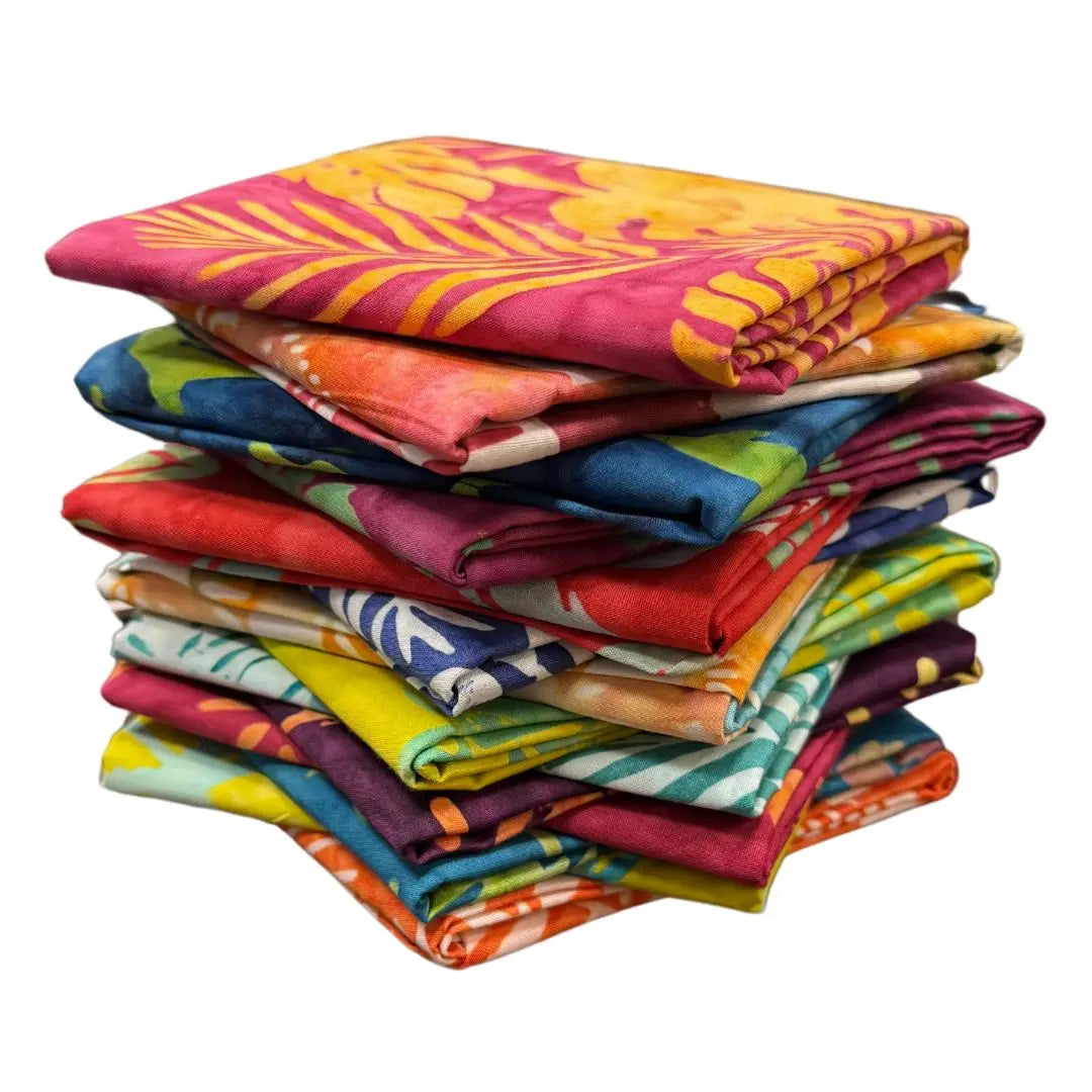 Beachy Batiks Fat Quarter Bundle - Set of 14 - Prismatic Fiber Arts