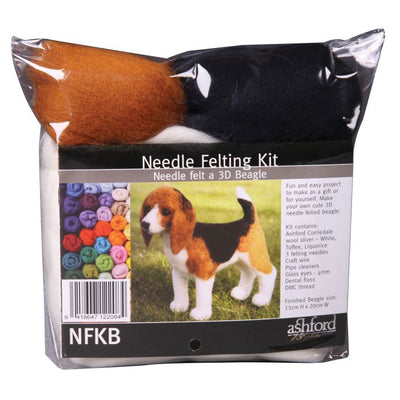 Ashford Needle Felting Kit - Beagle - Prismatic Fiber Arts